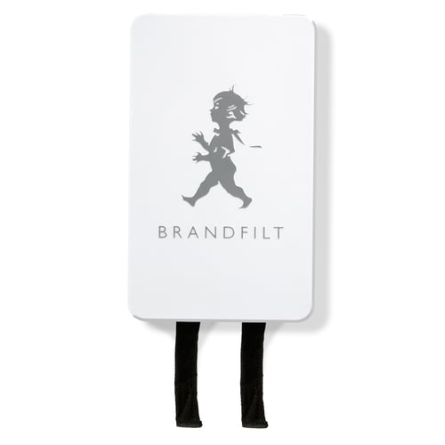 Solstickan brandfilt i vit/silver.