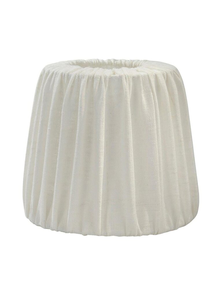 Offwhite veckad lampskärm Mia