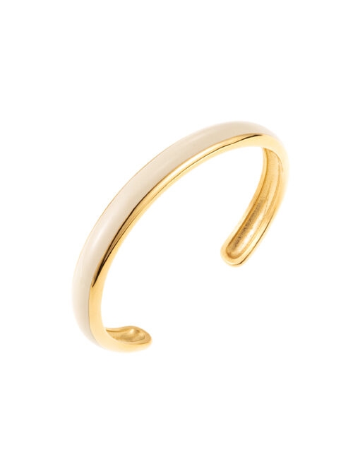 Produktbild på armband Lissabon i guld/sand från by Jolima