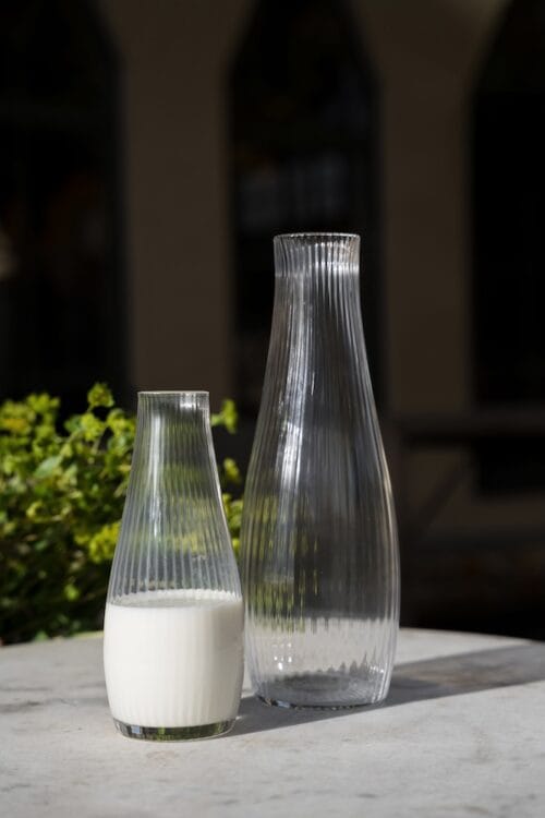 Karaff räfflat glas ERNST