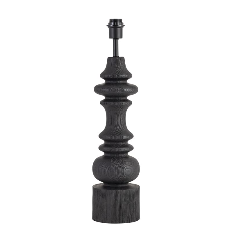 Lampfot Saga svart trä 49cm - Bild 2