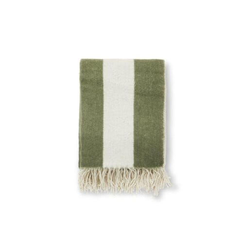 Randig pläd Zara grön/offwhite